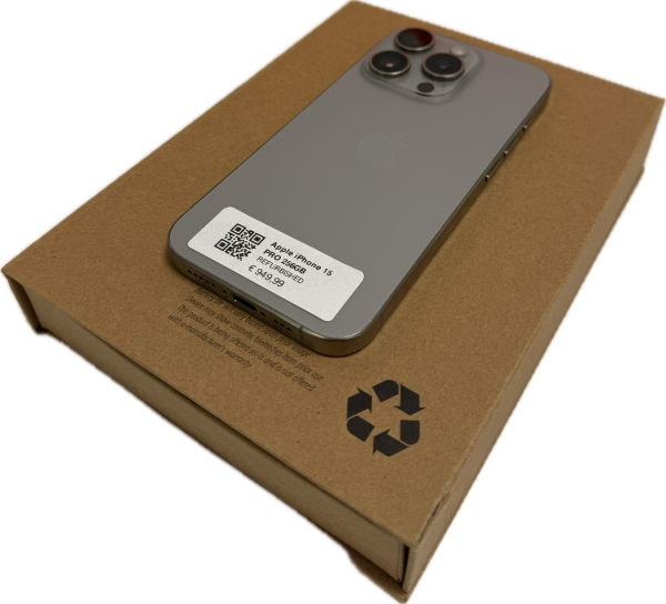 Apple iPhone 15pro 256GB Naturel Titanium REFURBISHED